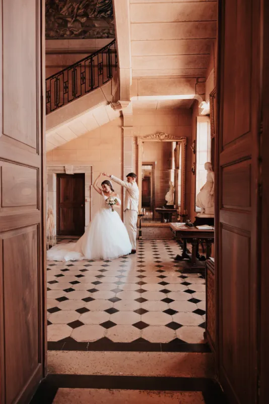 Mariage au château d'Arcelot en Bourgogne