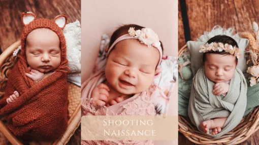 Photographe à Besançon shooting naissance en studio 