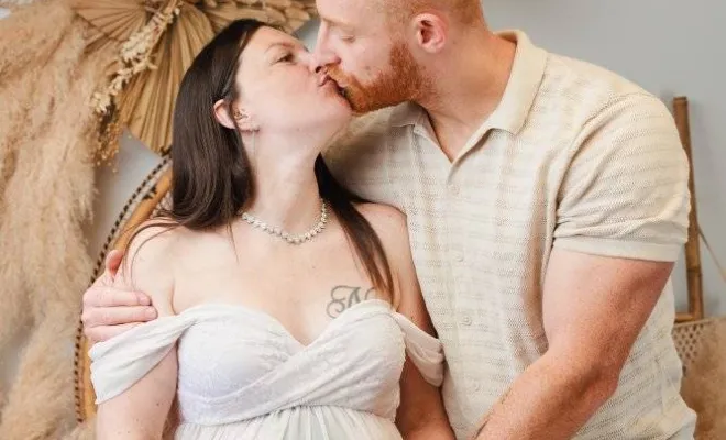 Photographe professionnelle grossesse bohème en studio à Besançon, Besançon, TAILS PHOTOGRAPHIE