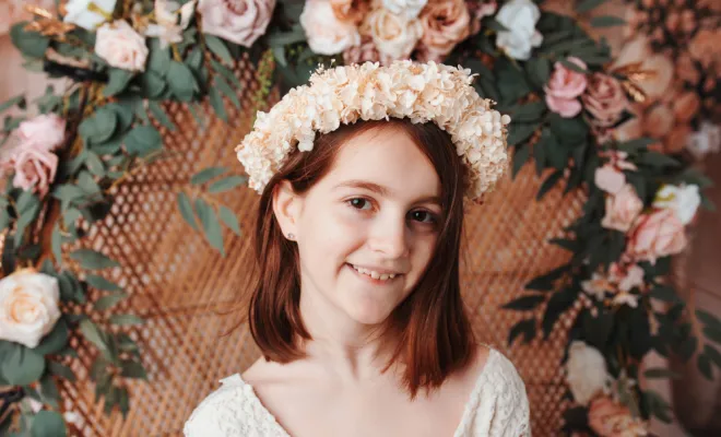 Photographe à Besançon : mini séances fleuries en studio