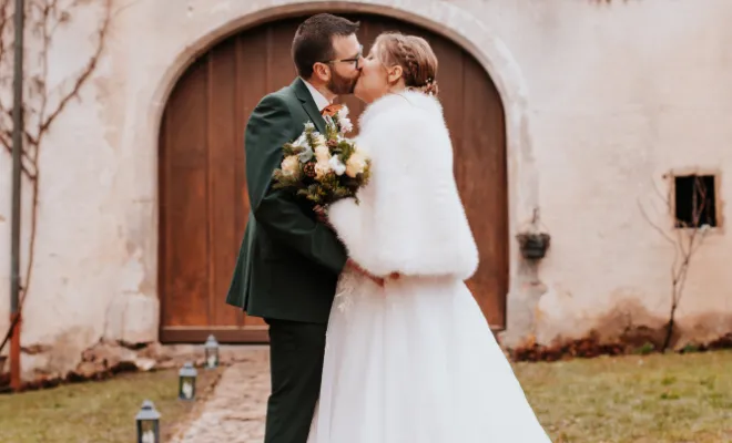 Photographe mariage hivernal en Franche-Comté
