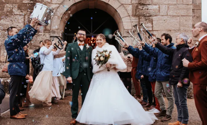 Photographe mariage hivernal en Franche-Comté 