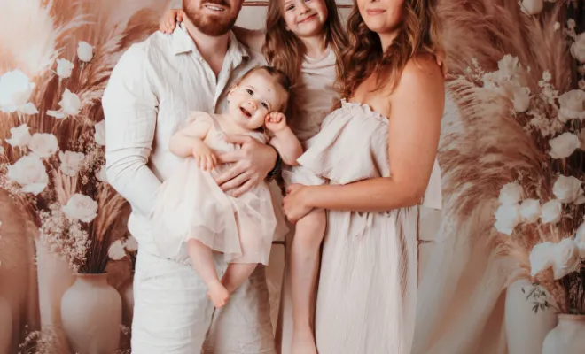 Photographe à Besançon shooting famille en studio