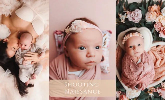 Photographe à Besançon shooting naissance en studio 