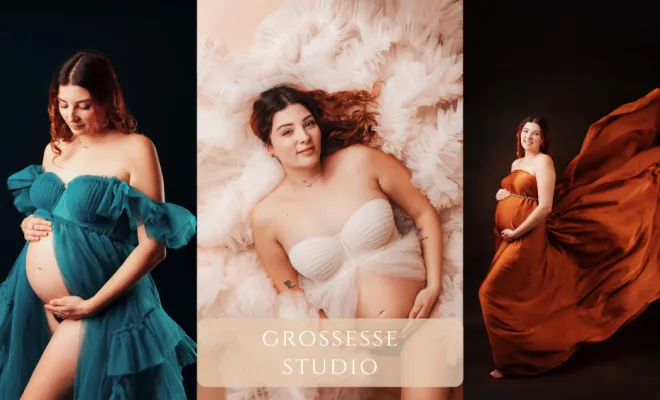 Shooting grossesse en studio à Besançon