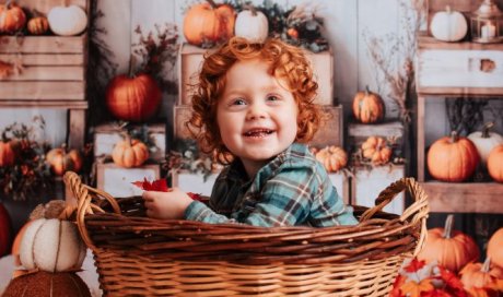 Mini séances photo thème Automne en studio à Besançon