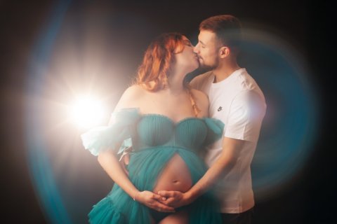 Shooting photo grossesse en couple à Besançon