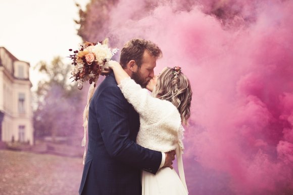 Photographe professionnelle pour photo de mariage dans un château