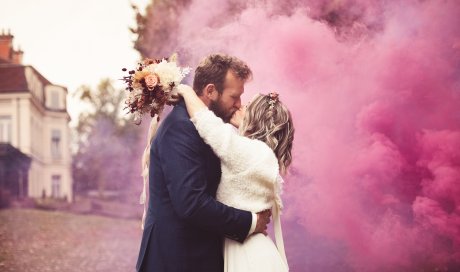 Photographe professionnelle pour photo de mariage dans un château