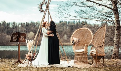 Photographe mariage en pleine nature vers Besançon