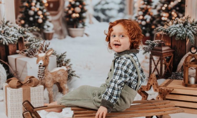 Shooting photo de Noël en studio à Besançon