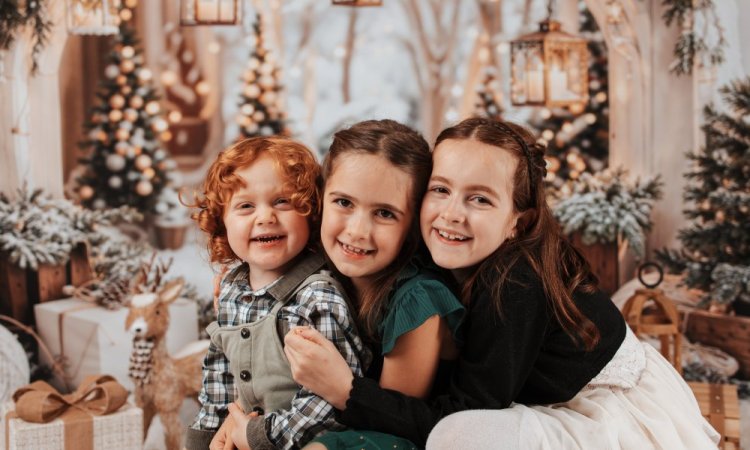 Shooting photo de Noël en studio à Besançon