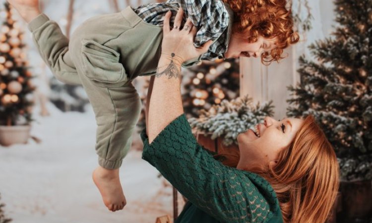 Shooting photo de Noël en studio à Besançon
