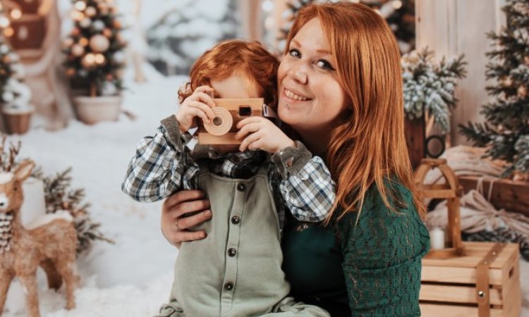 Shooting photo de Noël en studio à Besançon