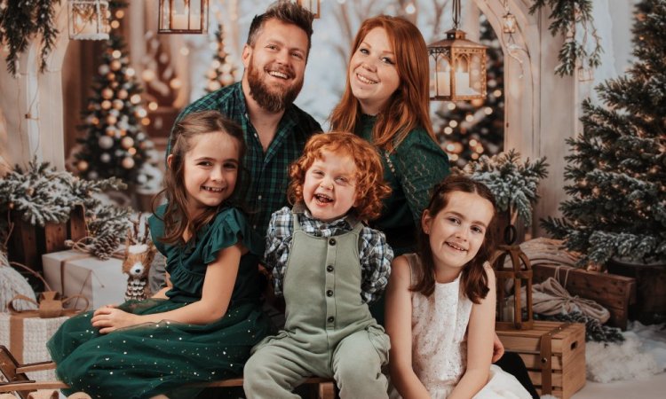 Shooting photo de Noël en studio à Besançon