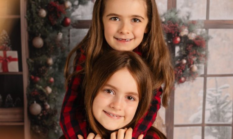 Shooting photo de Noël en studio à Besançon.