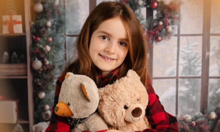 Shooting photo de Noël en studio à Besançon.