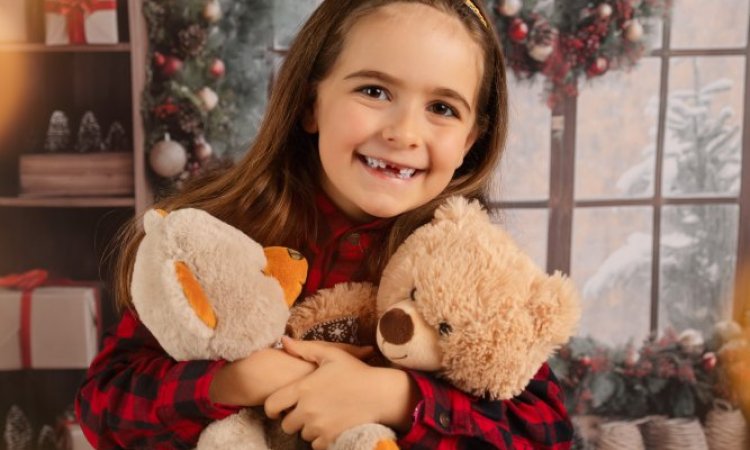 Shooting photo de Noël en studio à Besançon.