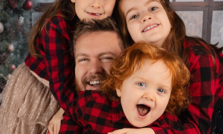 Shooting photo de Noël en studio à Besançon.