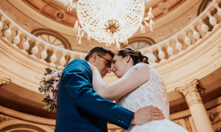 Photographe professionnelle de mariage à la Villa palladienne à Syam 