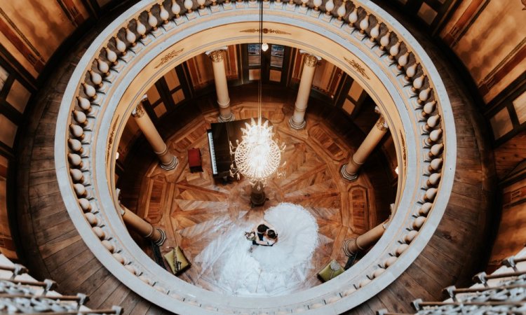 Photographe professionnelle de mariage à la Villa palladienne à Syam 