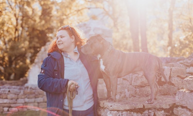 Photographe professionnelle pour shooting photo chien à Besançon