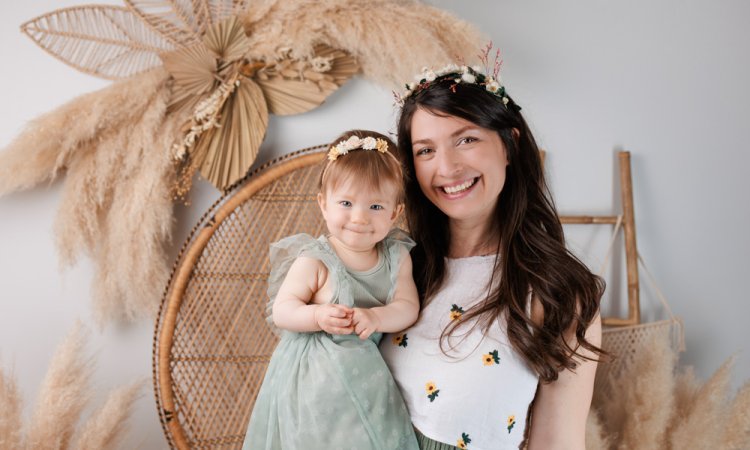 Photographe pour Shooting Mère & Fille en Studio à Besançon