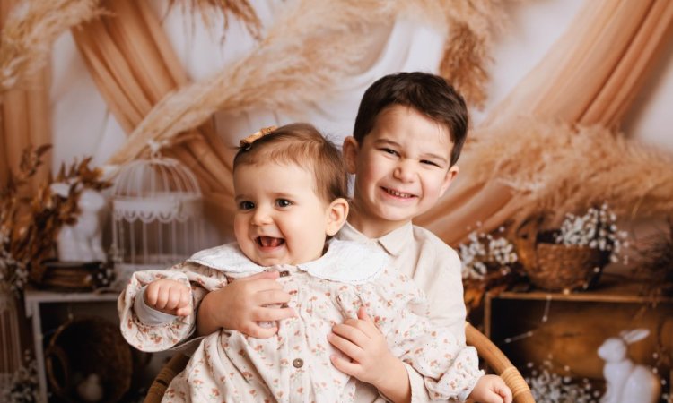 Photographe pour shooting photo bébé bohème à Besançon
