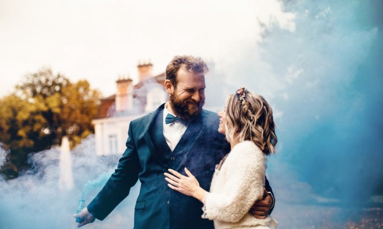 Photographe professionnelle pour photo de mariage dans un château