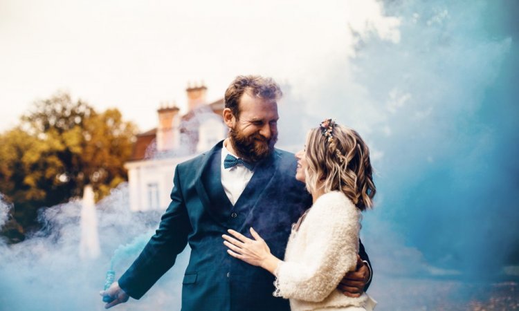 Shooting d'inspiration mariage au Château de la Dame Blanche à Geneuille