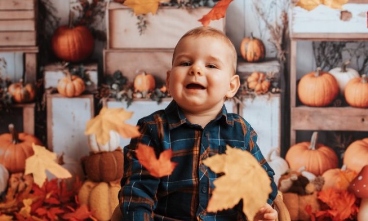 Shooting Bambin – Automne en studio à Besançon