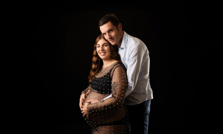 Shooting grossesse en couple à Besançon