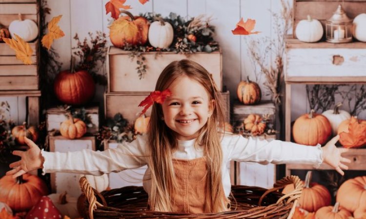 Shooting Bambin – Automne en studio à Besançon