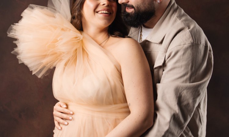 Photographe shooting grossesse en couple à Besançon