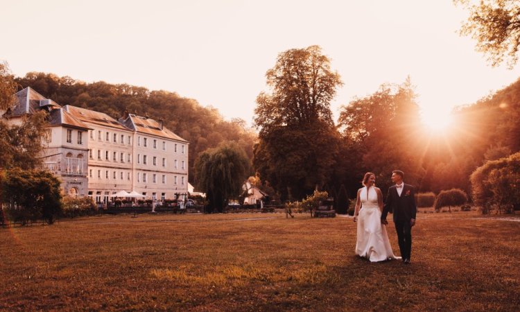 Photographe de mariage au Domaine des bains de Guillon à Guillon-les-Bains