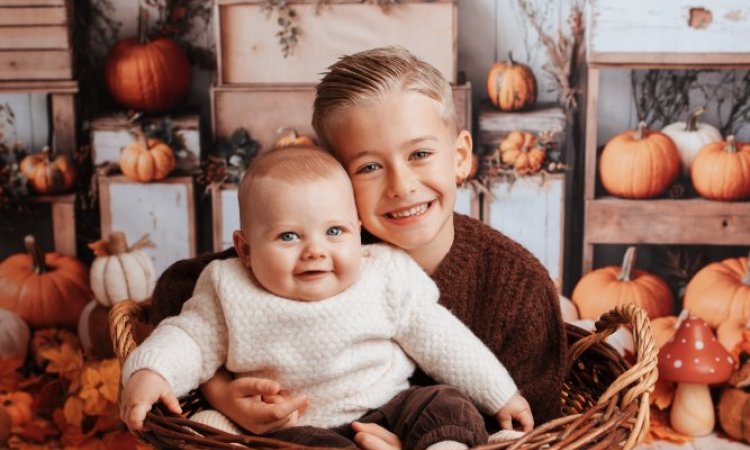 Shooting Bambin – Automne en studio à Besançon