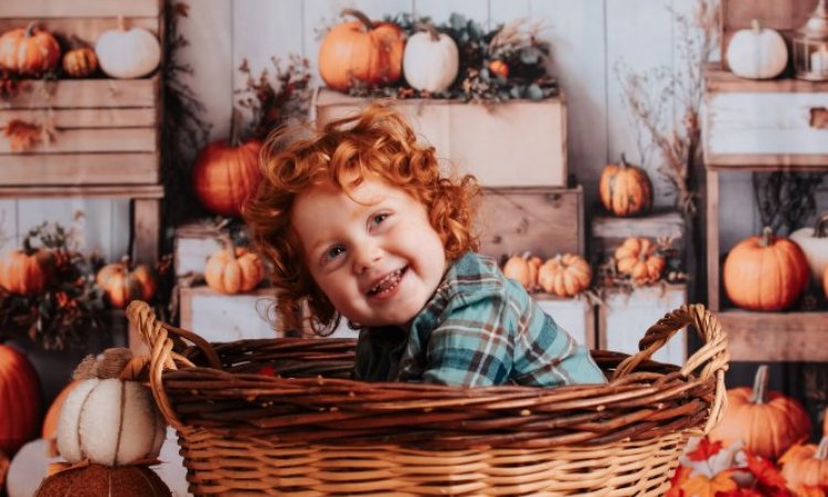 Shooting Bambin – Automne en studio à Besançon